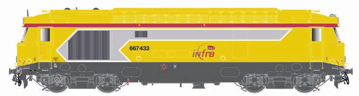 Jouef HJ2465 SNCF/INFRA Diesellok BB 667548 gelb  Ep.VI